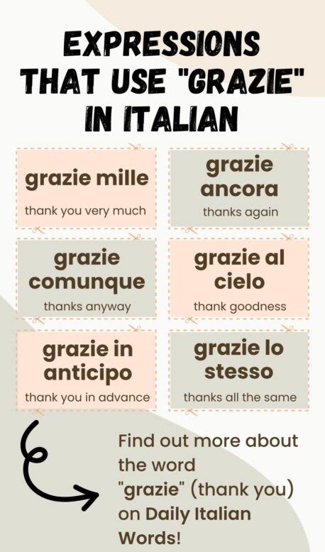 grazie meaning|italian word for grazie.